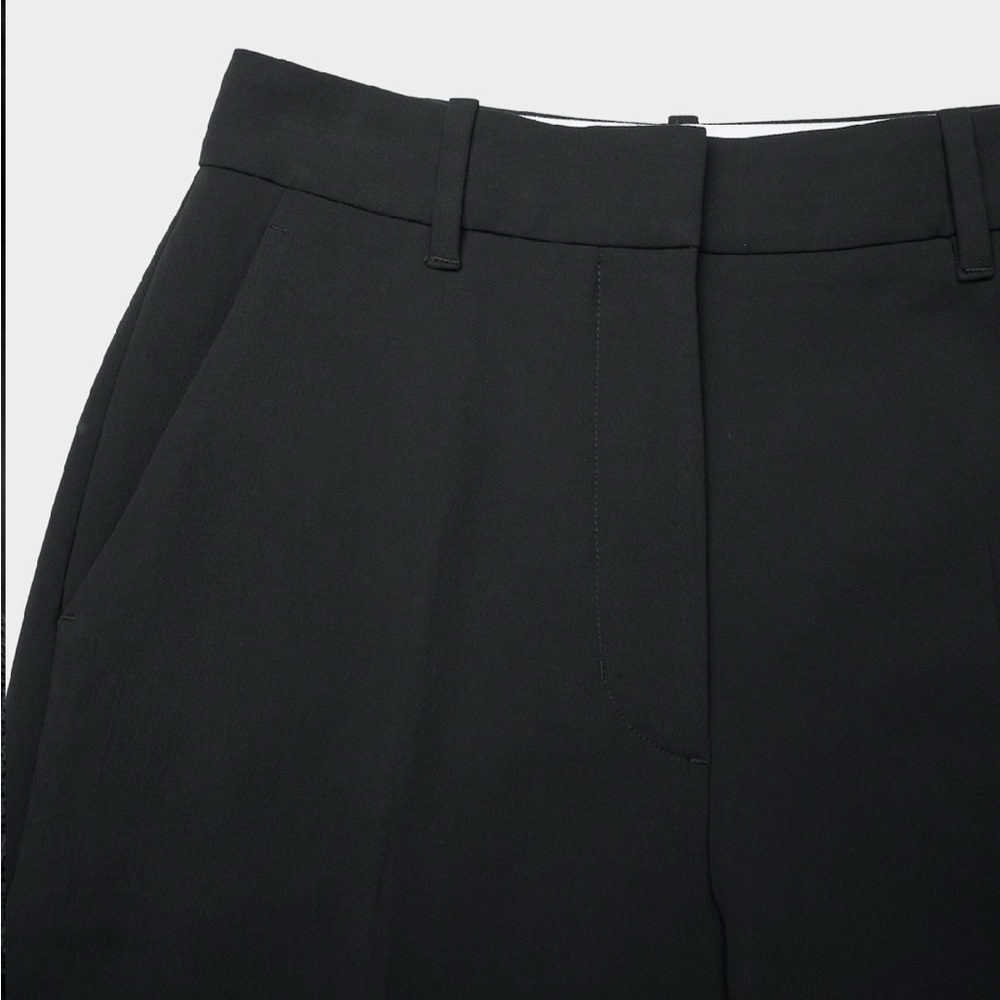 NWT Aritzia Wilfred Evelyn Pant in Black Size 6 High Rise Wide Leg Pants - Picture 9 of 14